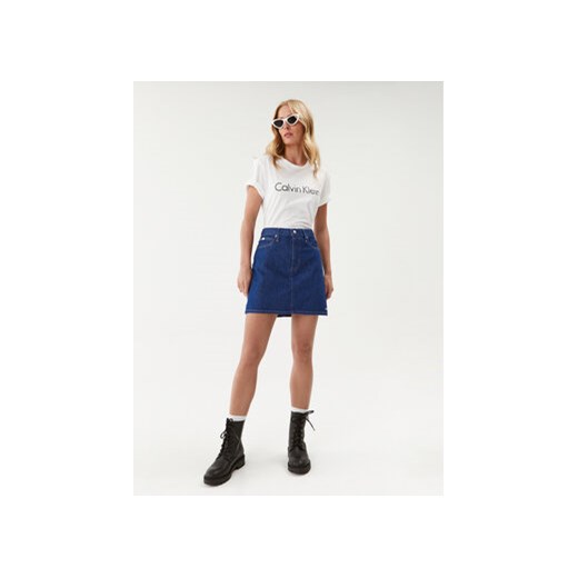 Calvin Klein Jeans Spódnica jeansowa J20J220243 Niebieski Regular Fit 25 MODIVO