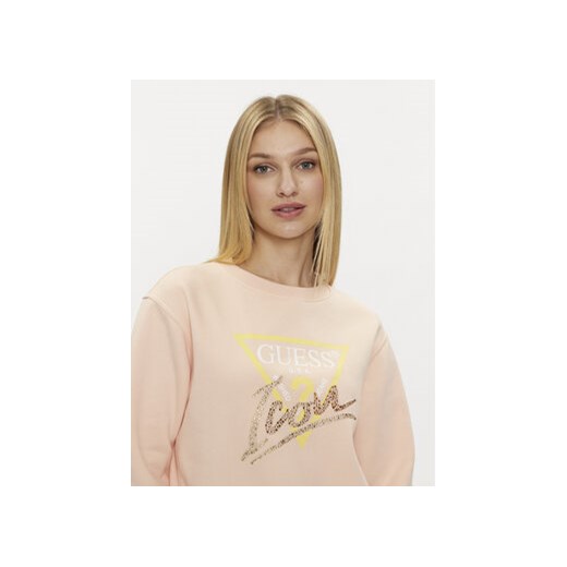 Guess Bluza Icon W4GQ09 KB681 Pomarańczowy Relaxed Fit Guess L MODIVO