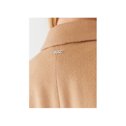 Boss Płaszcz wełniany Catara 50501019 Beżowy Slim Fit 40 MODIVO