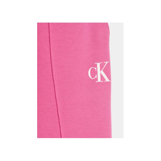 Calvin Klein Jeans Spodnie dresowe Logo IG0IG02285 Różowy Regular Fit 14Y MODIVO