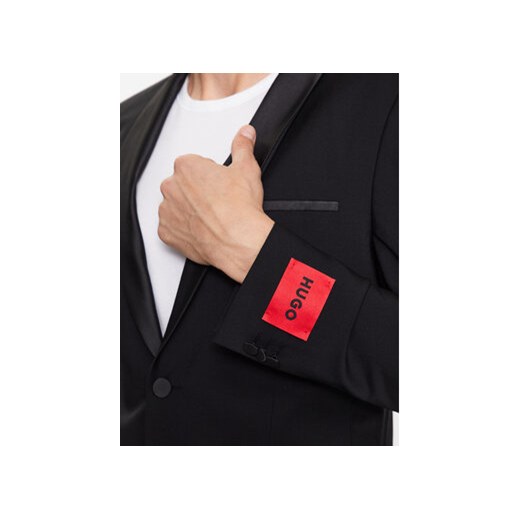 Hugo Marynarka 50476333 Czarny Extra Slim Fit 48 MODIVO