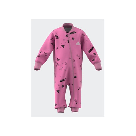adidas Kombinezon IA1558 Różowy Regular Fit 12_18M MODIVO