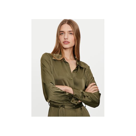 Haveone Sukienka koszulowa AWG-M017 Zielony Regular Fit Haveone L MODIVO