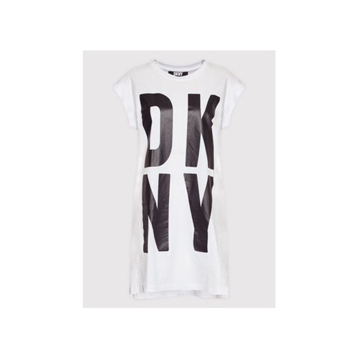 DKNY T-Shirt P1RHRB2M Biały Regular Fit XS MODIVO