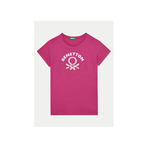 United Colors Of Benetton T-Shirt 3I1XC10JQ Różowy Regular Fit United Colors Of Benetton 168 MODIVO