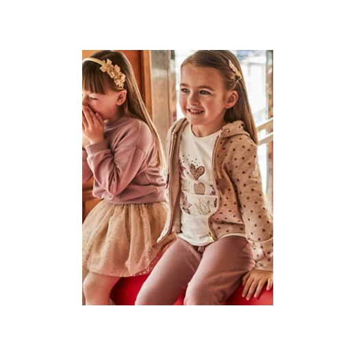 Mayoral Komplet bluza, bluzka i spodnie 4889 Różowy Regular Fit Mayoral 6Y MODIVO