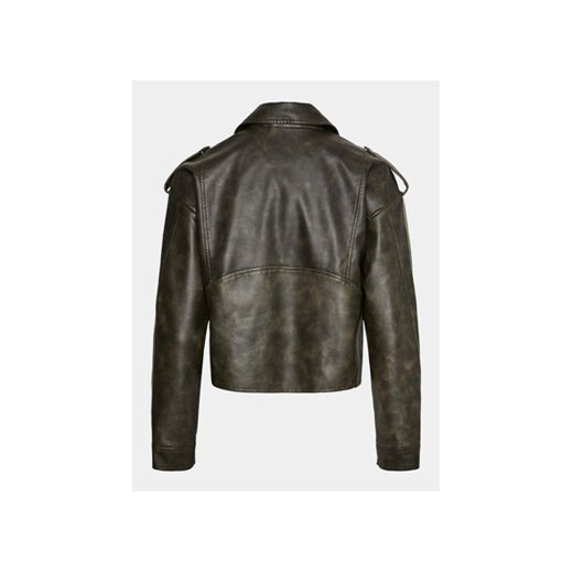 Pieces Kurtka z imitacji skóry Amina 17149311 Brązowy Regular Fit Pieces XS MODIVO