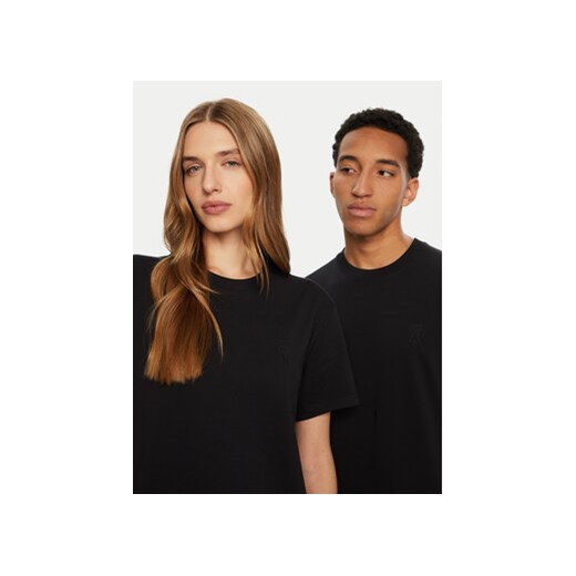 AMI PARIS T-Shirt UTS027.726 Czarny Regular Fit Ami Paris XL MODIVO