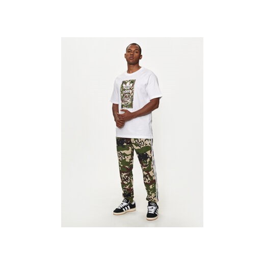 adidas Spodnie dresowe Camo SSTR IS0254 Zielony Regular Fit M MODIVO