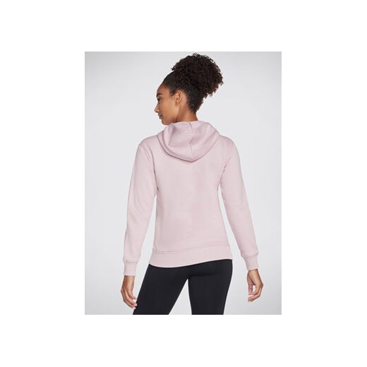 Skechers Bluza Signature Po Hoodie WHD116 Różowy Regular Fit Skechers L MODIVO