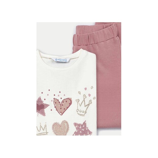 Mayoral Komplet bluza, bluzka i spodnie 4889 Różowy Regular Fit Mayoral 9Y MODIVO