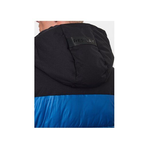Replay Kurtka puchowa M8360.000.84174D Niebieski Regular Fit Replay M MODIVO