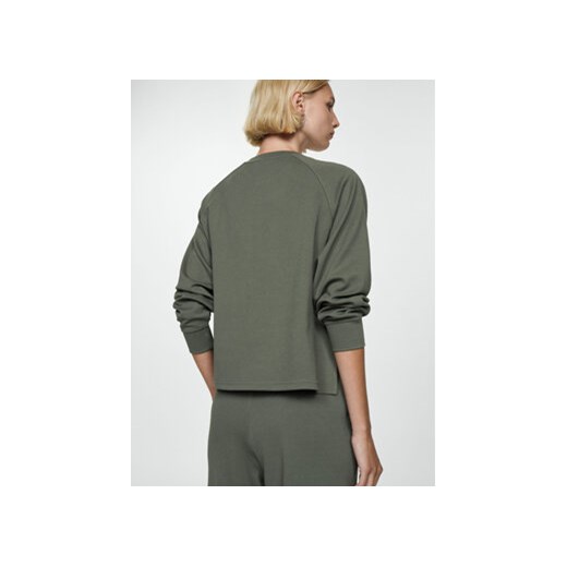 Mango Bluza Pique 77094014 Zielony Regular Fit Mango XS MODIVO
