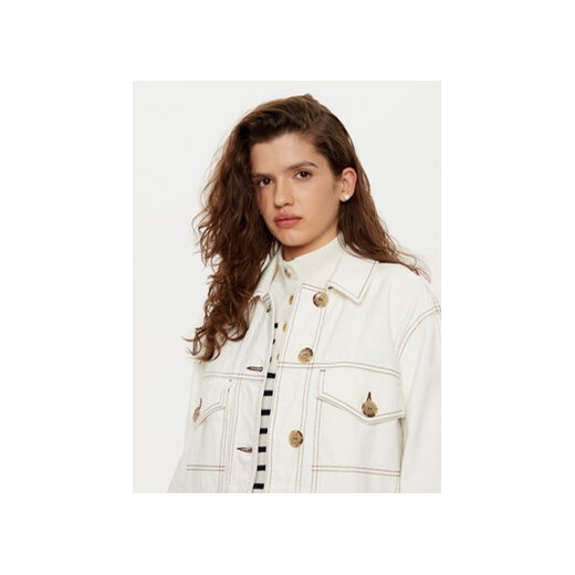 Tommy Hilfiger Koszula jeansowa WW0WW43728 Biały Relaxed Fit Tommy Hilfiger 36 MODIVO