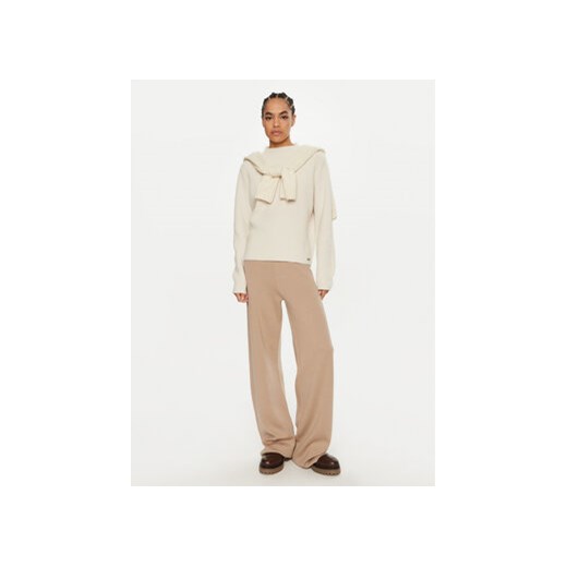 Calvin Klein Sweter K20K207426 Écru Relaxed Fit Calvin Klein M MODIVO