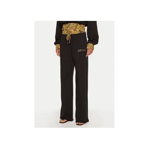 Just Cavalli Spodnie dresowe 77PAAE21 Czarny Regular Fit Just Cavalli XS MODIVO