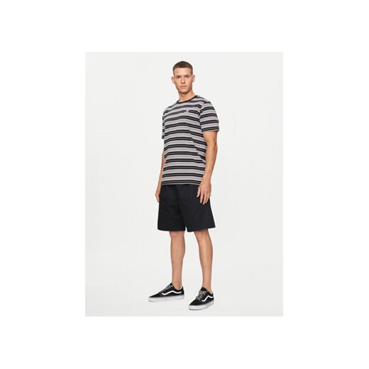Converse T-Shirt M Loose Fit Striped Tee 10027159-A01 Czarny Loose Fit Converse S MODIVO