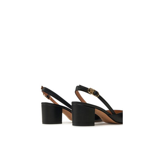Tommy Hilfiger Sandały Pump Slingback Smooth Leather FW0FW08621 Czarny Tommy Hilfiger 39 MODIVO