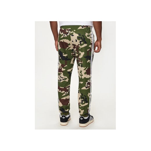 adidas Spodnie dresowe Camo SSTR IS0254 Zielony Regular Fit M MODIVO