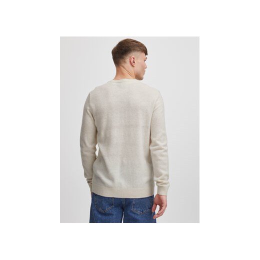 Solid Sweter 21107341 Beżowy Regular Fit Solid L MODIVO