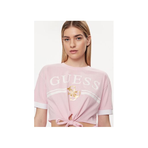 Guess T-Shirt V4GI00 I3Z14 Różowy Boxy Fit Guess XL MODIVO