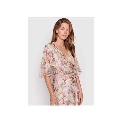 Guess Sukienka letnia W2YK38 WEPQ0 Beżowy Regular Fit Guess XS MODIVO