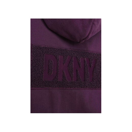 DKNY Bluza D55001 D Fioletowy Regular Fit 16Y MODIVO
