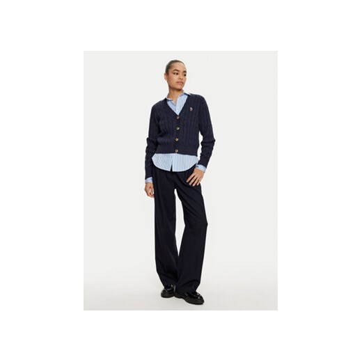 U.S. Polo Assn. Kardigan WUP0400 Granatowy Regular Fit M MODIVO