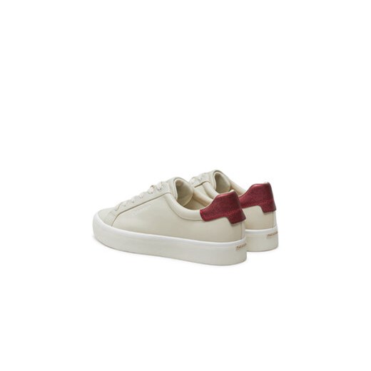 Calvin Klein Sneakersy Vulc Lace Up Saff Fox W/Met Bt HW0HW02104 Beżowy Calvin Klein 39 MODIVO