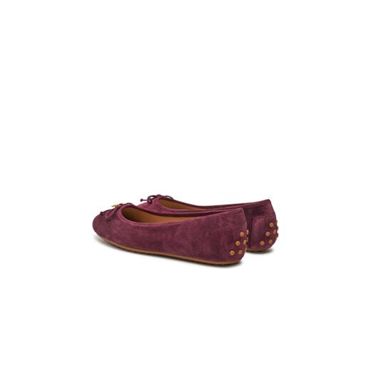 LAUREN RALPH LAUREN Baleriny 802951376002 Bordowy 35_5 MODIVO