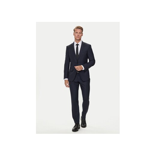 Boss Garnitur Huge6/Genius5 50411992 Granatowy Slim Fit 48 MODIVO
