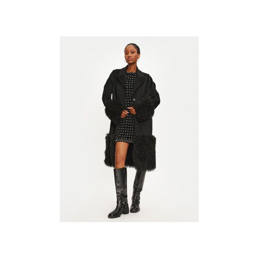 TWINSET Płaszcz wełniany 242TT2400 Czarny Regular Fit Twinset 50 MODIVO