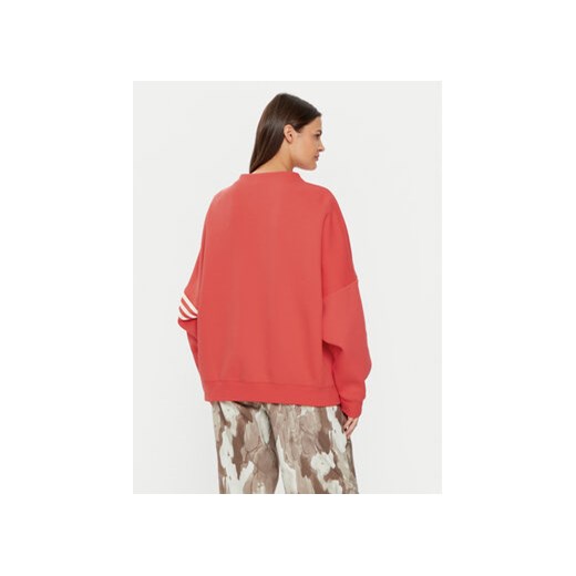 adidas Bluza Neuclassics JI8521 Czerwony Oversize S MODIVO