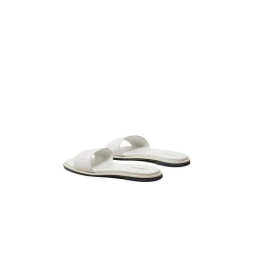 Calvin Klein Klapki Flat Slide He HW0HW01989 Biały Calvin Klein 38 MODIVO