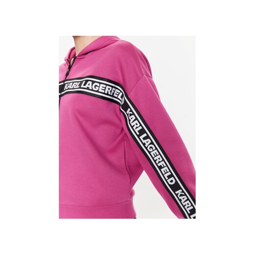 KARL LAGERFELD Bluza Double 226W1806 Różowy Regular Fit Karl Lagerfeld XS MODIVO