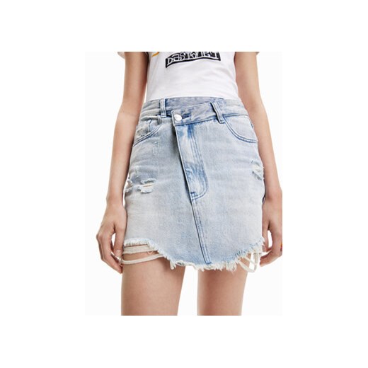 Desigual Spódnica jeansowa Tatum 23SWFD16 Niebieski Regular Fit Desigual L MODIVO