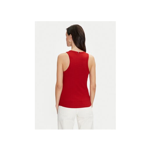 Tommy Hilfiger Top WW0WW38635 Czerwony Slim Fit Tommy Hilfiger XXS MODIVO