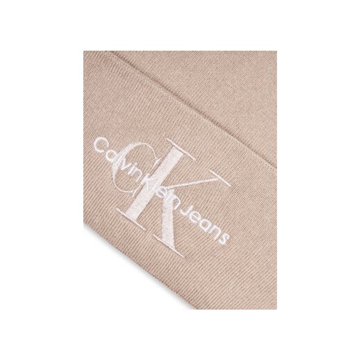 Calvin Klein Czapka Mono Logo Embro K60K612668 Beżowy Calvin Klein uniwersalny MODIVO