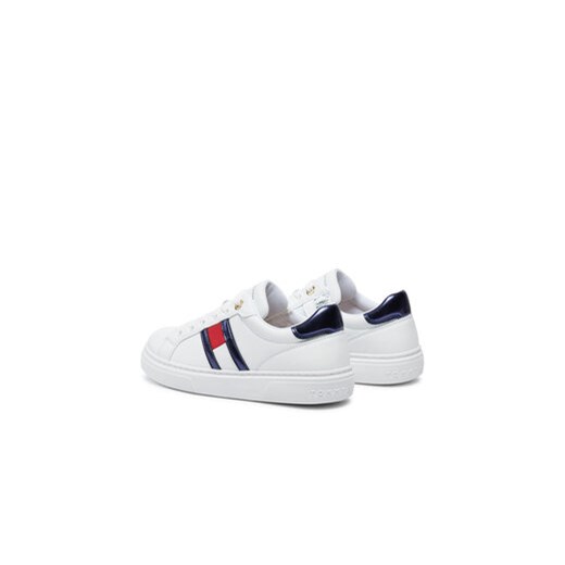 Tommy Hilfiger Sneakersy Flag Low Cut Lace-Up Sneaker T3A9-33538-1351 S Biały Tommy Hilfiger 38 MODIVO