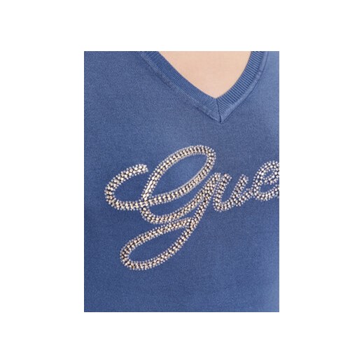 Guess Sweter W3YR21 Z2NQ2 Niebieski Slim Fit Guess S MODIVO