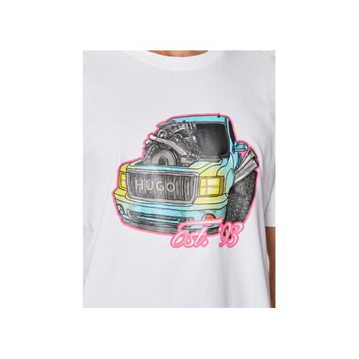 Hugo T-Shirt Damotoro 50514092 Biały Relaxed Fit XL MODIVO