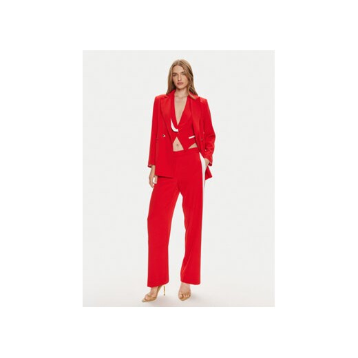 Maryley Spodnie materiałowe 24EB583/04FI Czerwony Regular Fit Maryley XS MODIVO