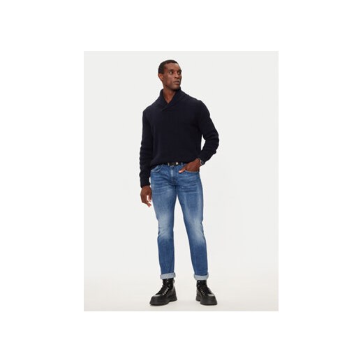 Boss Sweter 50523564 Granatowy Regular Fit M MODIVO