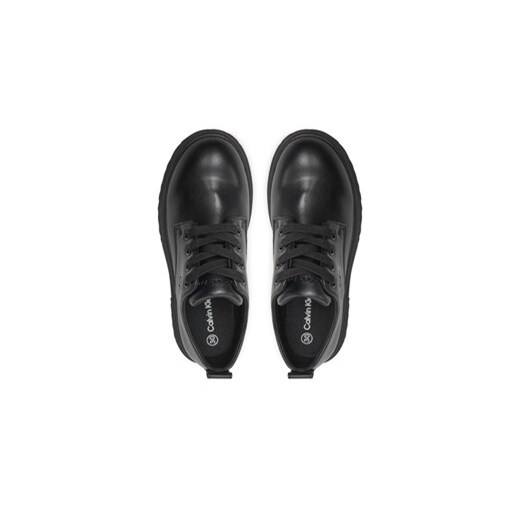 Calvin Klein Jeans Półbuty Low Cut Lace-Up 3X4-81091-0326 M Czarny 32 MODIVO