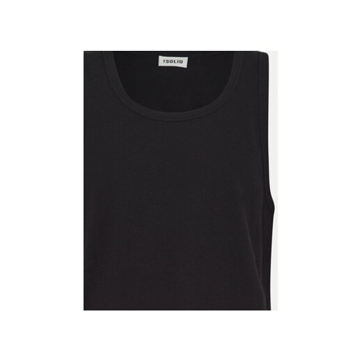 Solid Tank top 21108248 Czarny Regular Fit Solid S MODIVO