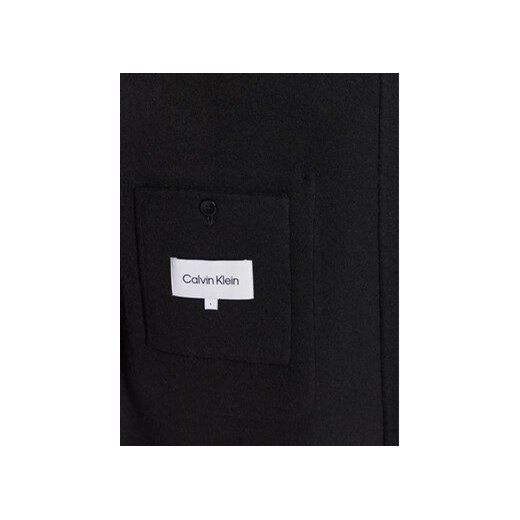 Calvin Klein Płaszcz wełniany K10K111601 Czarny Regular Fit Calvin Klein M MODIVO