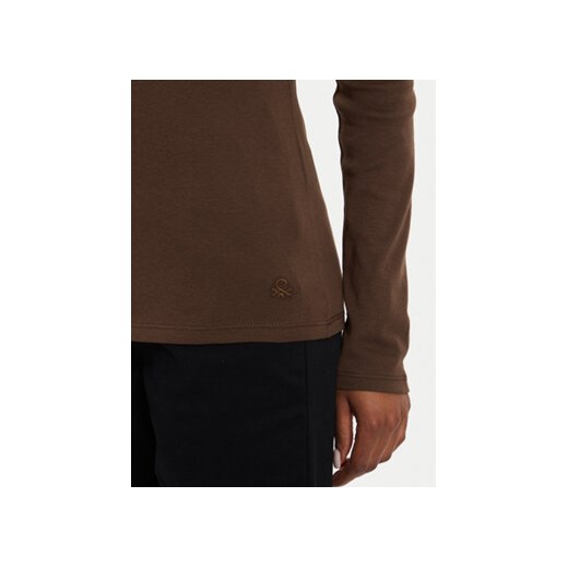 United Colors Of Benetton Bluzka 3GA2E4245 Brązowy Regular Fit United Colors Of Benetton L MODIVO