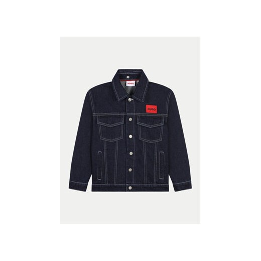 Hugo Kurtka jeansowa G00158 M Granatowy Regular Fit 10Y MODIVO