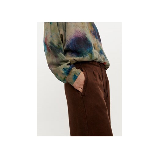 Deha Spodnie dresowe C12175 Brązowy Relaxed Fit Deha M MODIVO