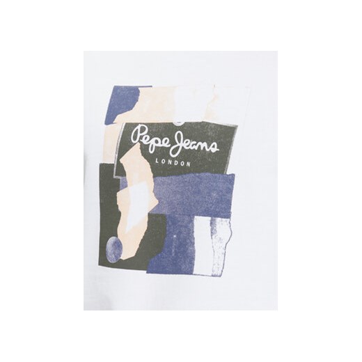 Pepe Jeans Bluza PM582479 Biały Regular Fit Pepe Jeans XXL MODIVO